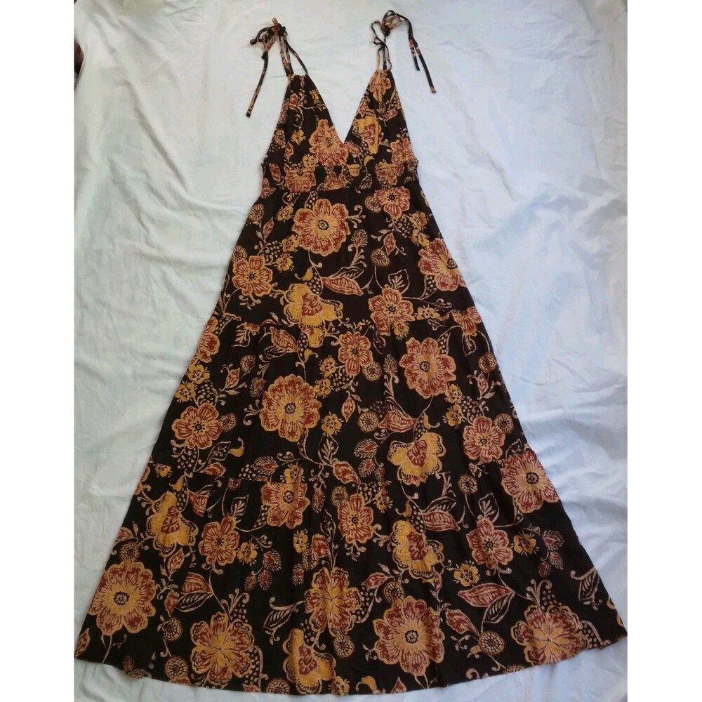 Patrons of Peace Thalia Floral Maxi Dress Boho Festival Cottage Core Festival M - Picture 2 of 14